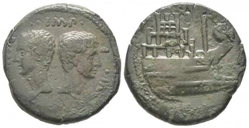 Augustus 27 avant J.C. - 14 après J.C. Dupondius, Vienne (Colonia Iulia Viennens...