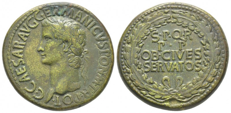 Caligula 37 - 41 Sestertius, Rome, 37-41, AE 24.52 g Avers: C CAESAR AVG GERMANI...