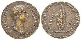 Claudius 41 - 54 pour Antonia Minor (Mère de Claudius) Dupondius, Rome, 41-50, AE 12.15 g Opus Cavino
Avers: ANTONIA AVGVSTA Buste drapé à droite Rev...