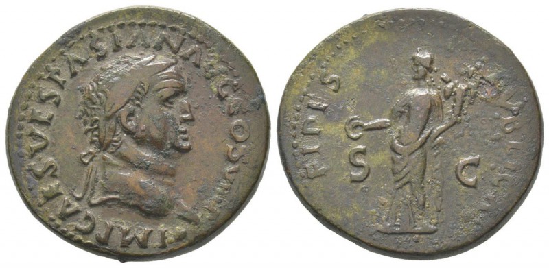 Vespasianus 69 - 79 Dupondius, Rome, 74, AE 11.95 g Avers: IMP CAES VESPASIAN AV...