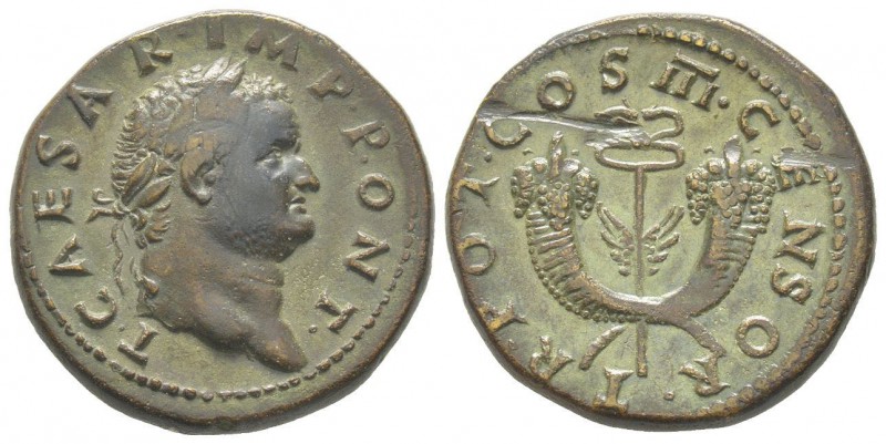 Vespasianus 69-79 pour Titus Caesar Dupondius, Samosate ou Antioche de Commagène...