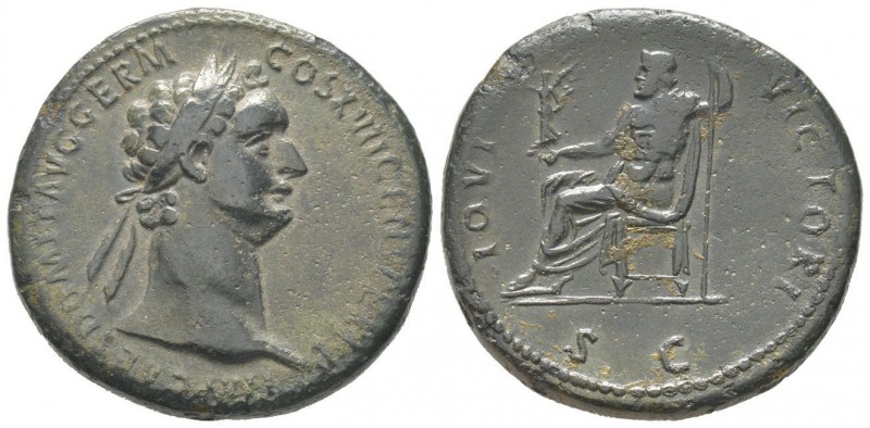 Domitianus 81 - 96 Sestertius, Rome, 88-89, AE 26.3 g Avers: IMP CAES DOMIT AVG ...