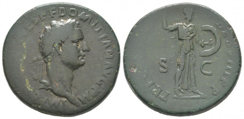 Domitianus 81 - 96 Sestertius, Rome, 82, AE 24.45 g Avers: IMP CAES DIVI VESP F ...