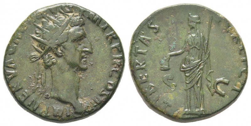 Nerva 96 - 98 Dupondius, Rome, 97, AE 11.97 g. Avers: IMP NERVA CAES AVG PM TR P...