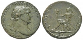 Traianus 98 - 117 Sestertius, Roma, 103, AE 27.7 g Avers: IMP CAES NERVA TRIANO AVG GER DAC P M TR P COS III Buste lauré et drapé à droite Revers: S P...