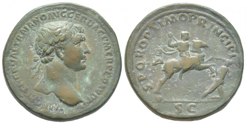 Traianus 98 - 117 Sestertius, Rome 98-117, AE 28.35 g Avers: IMP CAES NERVAE TRA...