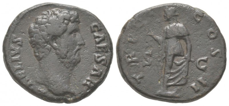 Hadrianus 117 - 138 pour Aelius Caesar 136 - 138 Dupondius, Rome, 137, AE 13.43 ...