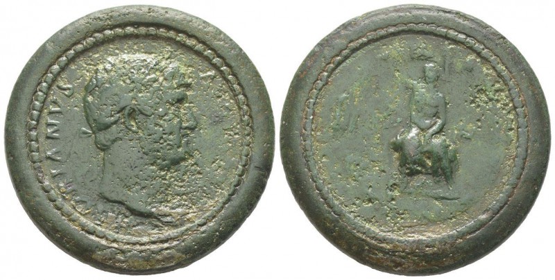 Hadrianus 117 - 138 Médaillon, Rome, 117-138, AE 40.75 g 42mm Avers: HADRIANVS A...