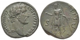 Antoninus Pius 138 - 161 Sestertius, Rome, 145-161, AE 20.45 g Avers: ANTONINVS AVG PIVS P P TR P Tête laurée à droite Revers: COS III S C Antoninus P...