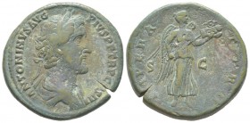 Antoninus Pius 138 - 161 Sestertius, Rome, 143-144, AE 29.55 g Avers: ANTONINVS AVG PIVS P F TR P COS III Buste lauré et drapé à droite Revers: IMPERA...