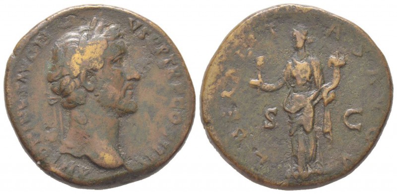 Antoninus Pius 138 - 161 Sestertius, Rome, 141, AE 23.45 g Avers: ANTONINVS AVG ...