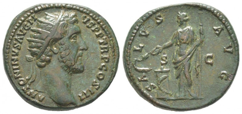 Antoninus Pius 138 - 161 Dupondius, Rome, 139, AE 11.84 g Avers: ANTONINVS AVG P...