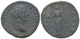 Marcus Aurelius 138 - 161 Sestertius, Rome, 152-153, AE 23.72 g Avers: [AVR]ELIVS CAE SAR AVG PII FIL Buste drapé à droite Revers: TR POT COS II S C M...