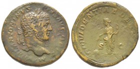 Caracalla 198 - 217 Sestertius, Rome, 211-213, AE 26.55 g Avers: M AVREL ANTONINVS PIVS AVG BRIT Tête laurée à droite Revers: PROVIDENTIAE DEORVM S C ...