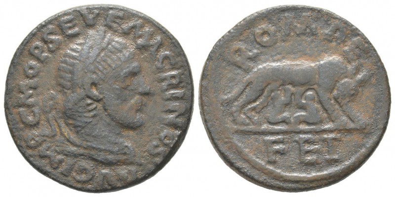Macrinus 217 - 218 As, Laodicea ad Mare, 217-218, AE 18.6 g. Avers: IMP C M OP S...