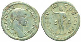 Severus Alexander 222 - 235 Sestertius, Rome 230, AE 20.35 g Avers: IMP SEV ALE XANDER AVG Buste lauré à droite avec legère draperie sur l'épaule gauc...
