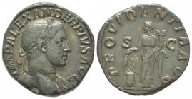 Severus Alexander 222 - 235 Sestertius, Rome, 231-235, AE 17.7 g Avers: IMP ALEXANDER PIVS AVG Buste lauré à droite avec draperie sur l'eapule gauche ...