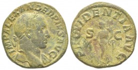 Severus Alexander 222 - 235 Sestertius, Rome, 231-235, AE 16.45 g Avers: IMP ALEXANDER PIVS AVG Buste lauré à droite avec draperie sur l'eapule gauche...