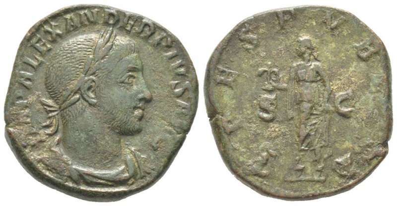 Severus Alexander 222 - 235 Sestertius, Rome, 231-235, AE 20.45 g Avers: IMP ALE...