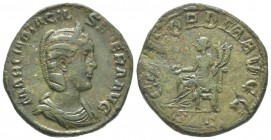 Philippus I 244 - 249 pour Marcia Otacilia Severa (femme de Philippus I et mère de Philippus II) Sestertius, Rome, 248, AE 16.5 g Avers: MARCIA OTACIL...