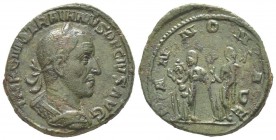 Trajanus Decius 249 - 251 Sestertius, Rome, 249-251, AE 18.75 g Avers: MP C M Q TRAIANVS DECIVS AVG Buste lauré et cuirassé à droite Revers: PANNONIAE...