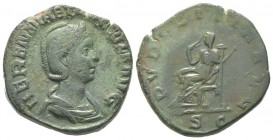 Trajanus Decius 249 - 251 pour Herennia Etruscilla Sestertius, Rome, 249-251, AE 16.23 g Avers: HERENNIA ETRVSCILLA AVG Buste diademé et drapé à droit...