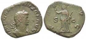 Gallienus 253 - 268 Sestertius, Rome 260-262, AE 13.23 g Avers: IMP GALLIENVS P F AVG Buste lauré et cuirassé à droite Revers: PAX AVG S C Pax debout ...