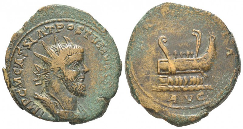 Postumus 260 - 269 Double sestertius, Lugdunum (Lyon), AE 26.35 g Avers: IMP C M...