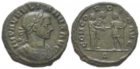 Aurelianus 270 - 275 Sestertius, Rome, 275, AE 8.19 g Avers: IMP AVRELIANVS AVG Buste lauré et cuirassé à droite Revers: CONCORDIA AVG; à l'exergue A ...
