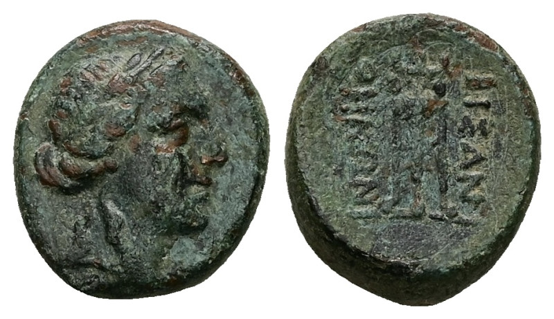 Thrace, Bisanthe. Ae, 3.79 g 15.54 mm. Circa 280-200 BC. 
Obv: Laureate head of ...