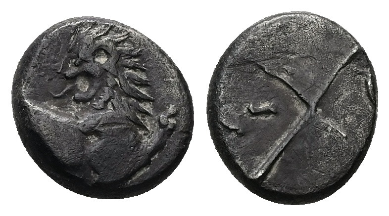Thrace, Chersonesos. AR Hemidrachm. 2.15 g 12.40 mm. Circa 386-338 BC. 
Obv: For...