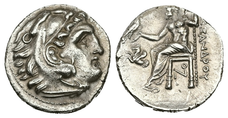 Kings of Macedon, Alexander III 'the Great'. AR Drachm, 4.04 g 17.84 mm. 336-323...