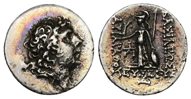 Kings of Cappadocia, Ariarathes IX. AR Drachm, 3.47 g 18.00 mm. Circa 100-85 BC....