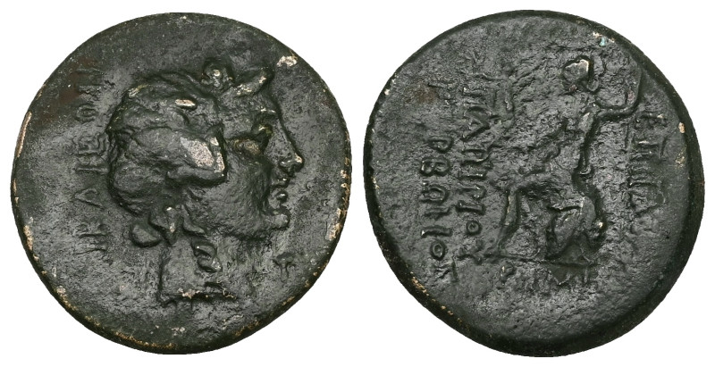 Bithynia, Nikaia. C. Papirius Carbo, procurator,Ae, 7.16 g 24.24 mm. 61/0-59/8 B...