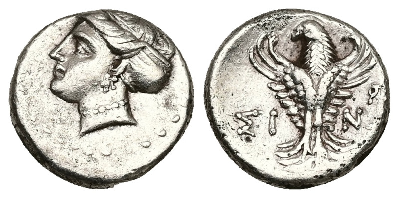 Paphlagonia, Sinope. AR Hemidrachm, 2.97 g 14.76 mm. Circa 330-250 BC. 
Obv: Hea...