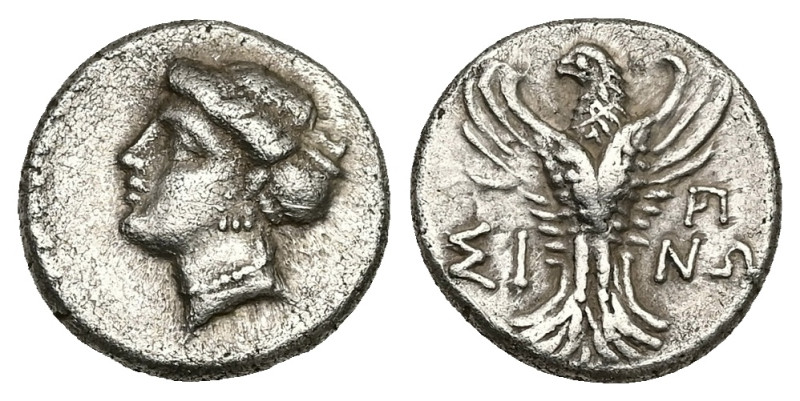 Paphlagonia, Sinope. AR Hemidrachm, 3.06 g 14.86 mm. Circa 330-250 BC. 
Obv: Hea...