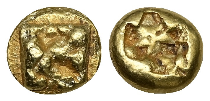 Ionia, Uncertain. EL Hekte, 2.57 g 10.31 mm. Circa 625-600 BC. Phokaic standard....