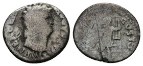 Nero, AD 54-68. AR, Denarius. 2.38 g. 18.04 mm. Rome.
Obv: NERO CAESAR AVGVSTVS. Head of Nero, laureate, right, with beard.
Rev: IVPPITER CVSTOS. Jupi...