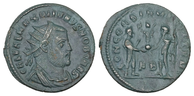 Galerius as Caesar, AD 293-305. Radiatus. 2.82 g. 21.15 mm. Kyzikos.
Obv: GAL VA...