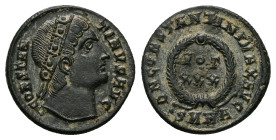 Constantine I ‘The Great’, AD 307-337. AE, Follis. 2.72 g. 18.02 mm. Heraclea.
Obv: CONSTANTINVS AVG. Head of Constantine I, diademed, right.
Rev: D N...