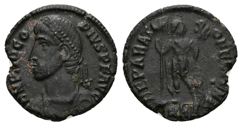 Procopius, AD 365-366. AE, Follis. 2.81 g. 18.85 mm. Heraclea.
Obv: D N PROCOPI...