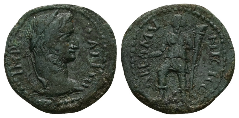 Trace, Coela. Gallien, AD 253–268. AE. 6.27 g. 21.68 mm.
Obv: IMP GALLIHN. Laure...