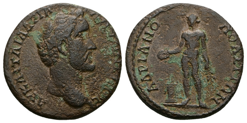 Thrace, Hadrianopolis. Antoninus Pius, AD 138–161. AE. 12.62 g. 28.04 mm.
Obv: Α...