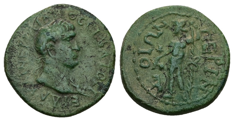 Thrace, Perinthus. Trajan, AD 98-117. AE. 6.94 g. 21.15 mm.
Obv: ΑΥΚ ΝƐ ΤΡΑΙΑΝΟϹ...