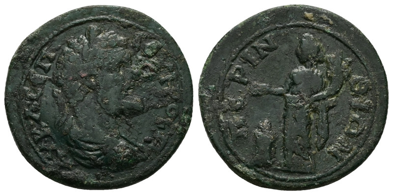 Thrace, Perinthus. Septimius Severus. AD 193–211. AE. 17.17 g. 30.60 mm.
Obv: AV...