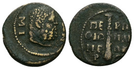 Thrace, Perinthus. Pseudo-autonomous, Time of Severus Alexander (AD 222-235). AE. 5.65 g. 20.57 mm.
Obv: ΙⲰΝⲰΝ. Bearded head of Heracles, right.
Rev: ...