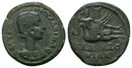 Bithynia, Calchedon. Tranquillina, AD 238–244. AE. 7.90 g. 25.90 mm. Reign of Gordian III.
Obv: ⳞΑΒ ΤΡΑΝΚΥΛΛΕΙΝΑ Ϲ. Diademed and draped bust of Tranqu...