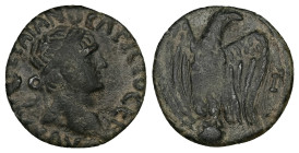 Bithynia, Koinon of Bithynia. Trajan, AD 98–117. AE. 3.35 g. 19.97 mm.
Obv: ΑΥΤ ΚΑΙ [ΝΕΡ] ΤΡΑΙΑΝΟϹ ΑΡΙϹΤΟ ϹΕΒ. Laureate head of Trajan, r.
Rev: [Δ]-...