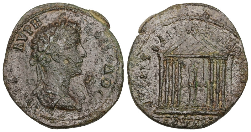 Troas, Abydus. Commodus as co-emperor of Marcus, c. AD 177–179. AE. 18.00 g. 33....