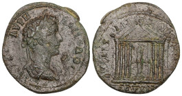 Troas, Abydus. Commodus as co-emperor of Marcus, c. AD 177–179. AE. 18.00 g. 33.35 mm. Reign of Marcus Aurelius. Magistrate, Ail. Zoilos, archon for t...